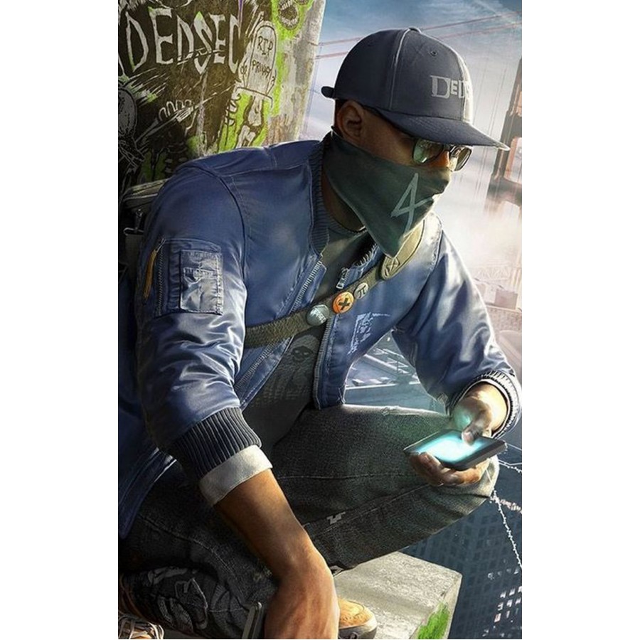 Watch Dogs 2 New Game Marcus Holloway Stylish Jacket Cowleatherjackets